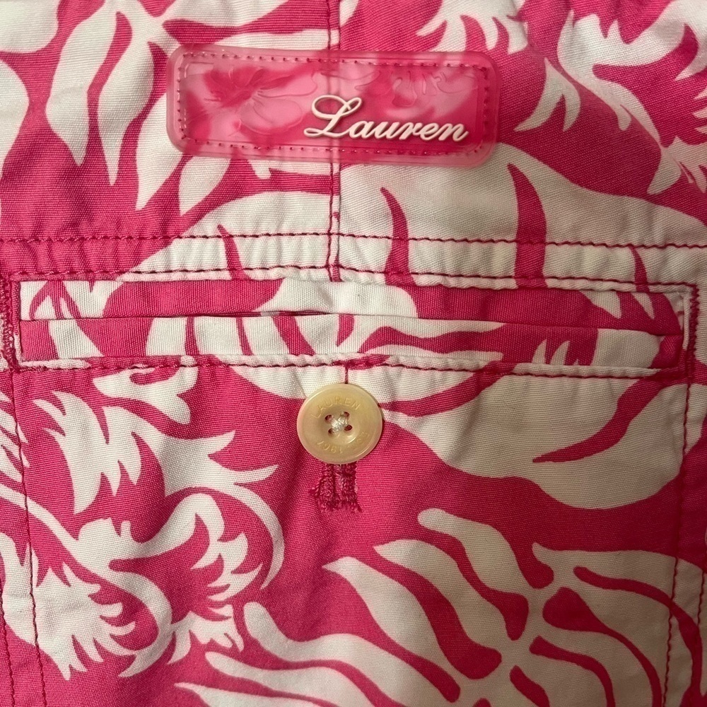 Lauren Ralph Lauren Pink Floral Capri Pants Sz 6P